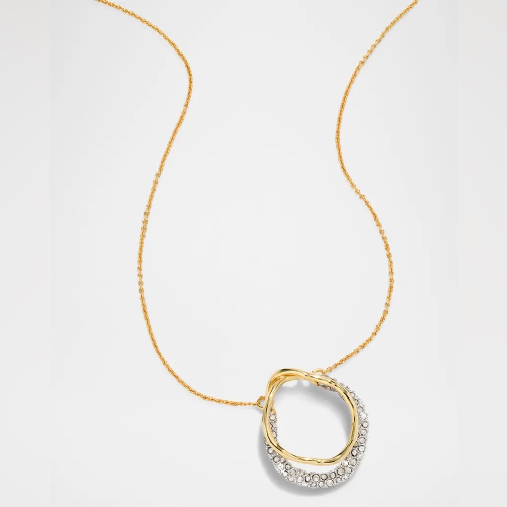 ALEXIS BITTAR • Solanales Gold Crystal Orbit Necklace - Picture 4 of 11